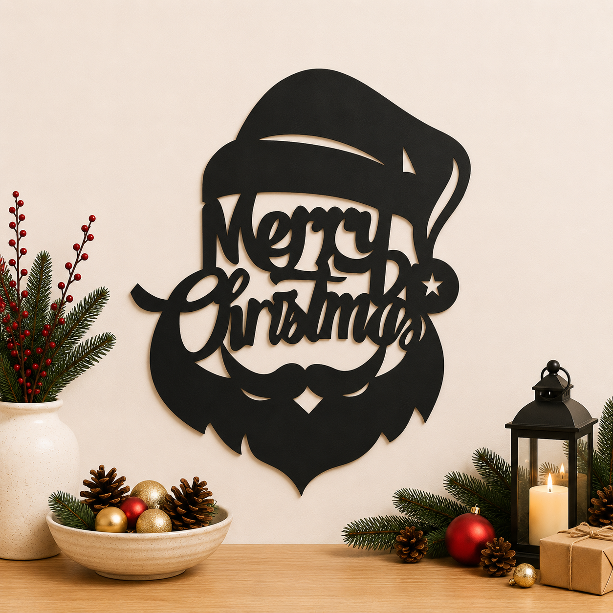 Настінне панно «Merry Christmas Santa»